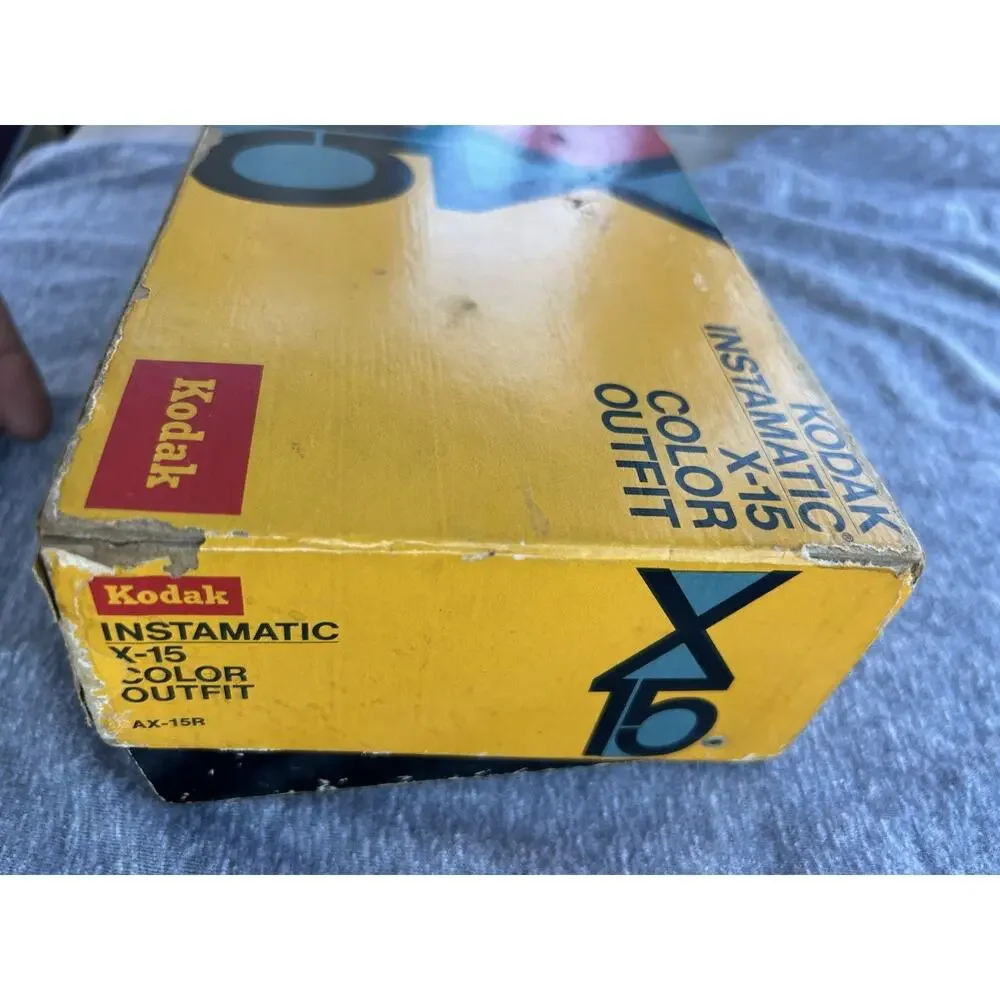 Vintage Kodak Instamatic X-15 Film Camera Original Box w/Manual